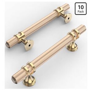(2) 10pcs Textured Rose Gold Cabinet Pull Handles